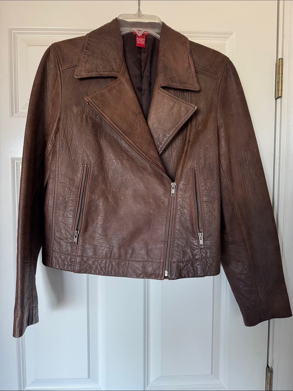 Sundance leather women’s biker jacket